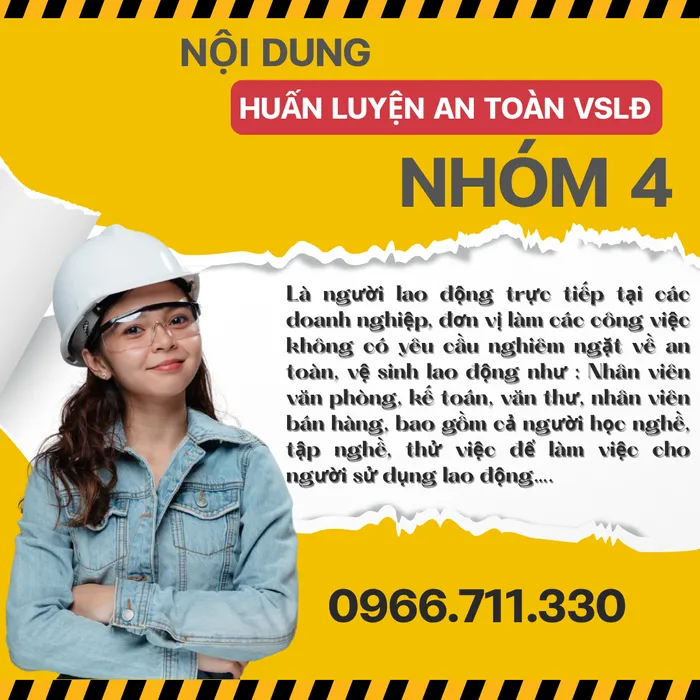 Mở Lớp Huấn Luyện An Toàn VS Lao Động Nhóm 4 mới nhất