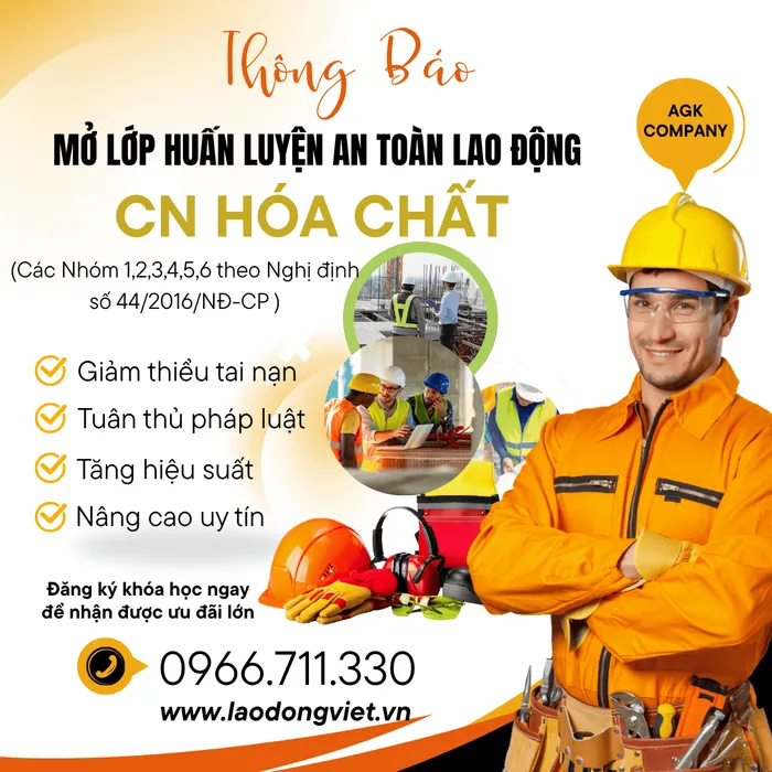TRUNG TÂM HUẤN LUYỆN ATVSLĐ NGÀNH CN HÓA CHẤT