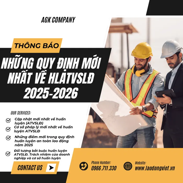 Những quy định mới nhất về Huấn luyện ATVSLĐ 2025 - 2026