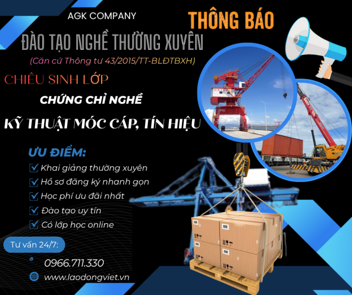 Đào Tạo & Cấp Chứng chỉ Nghề Kỹ Thuật Móc Cáp Tín Hiệu