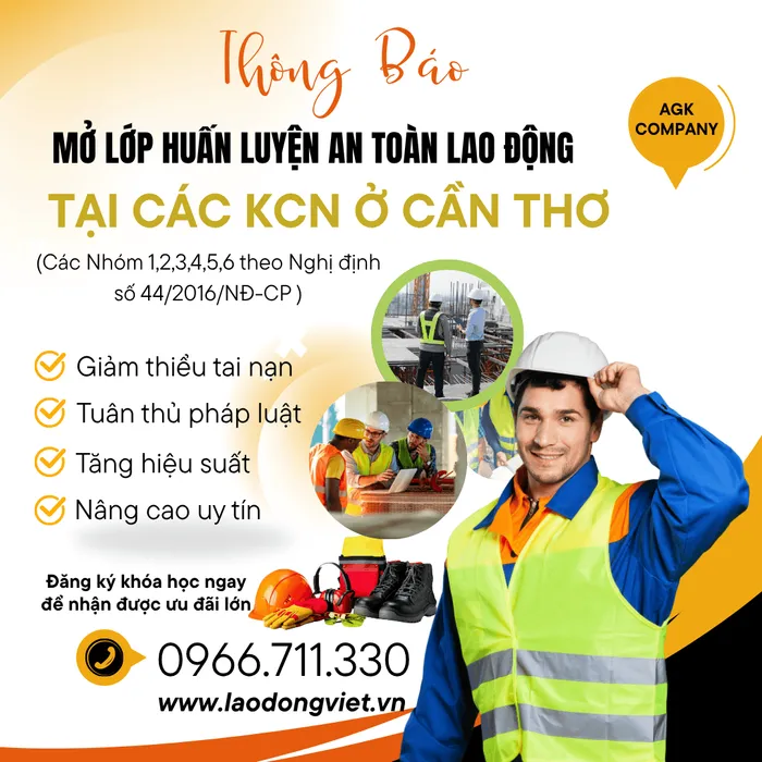 Huấn Luyện An Toàn VSLĐ Tại Các KCN Ở Cần Thơ