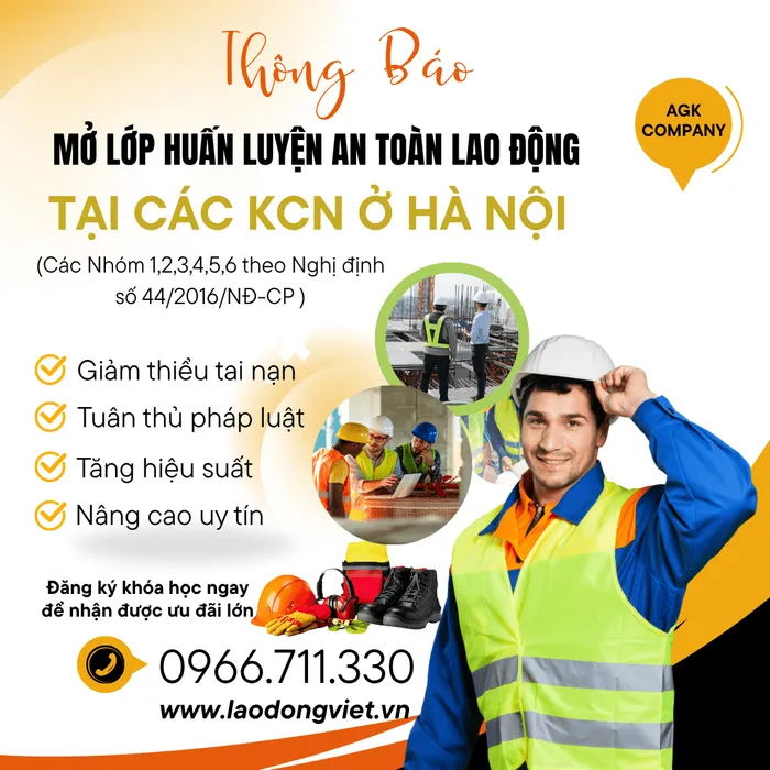 Huấn Luyện An Toàn VSLĐ Tại Các KCN Ở Hà Nội