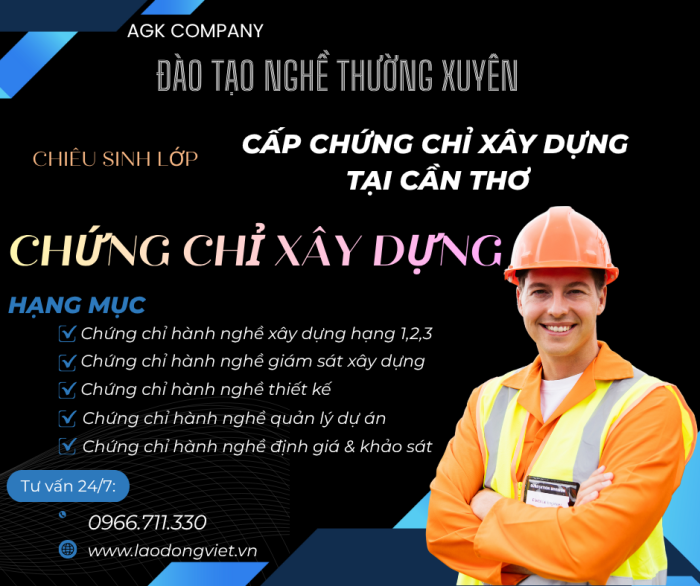 Dịch Vụ Cấp Chứng Chỉ Hành Nghề Xây Dựng Tại Cần Thơ