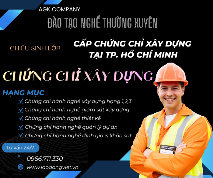 Dịch Vụ Cấp Chứng Chỉ Hành Nghề Xây Dựng Tại TP Hồ Chí Minh