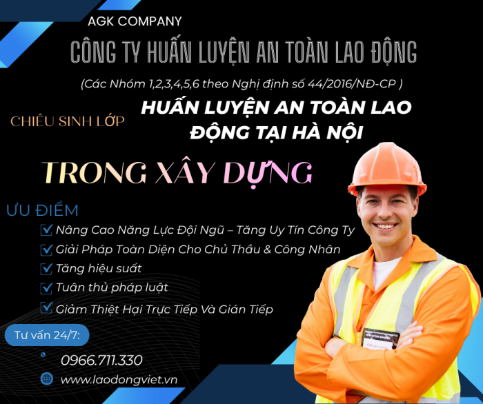 Huấn Luyện An Toàn VS Lao Động Trong Xây Dựng Tại Hà Nội