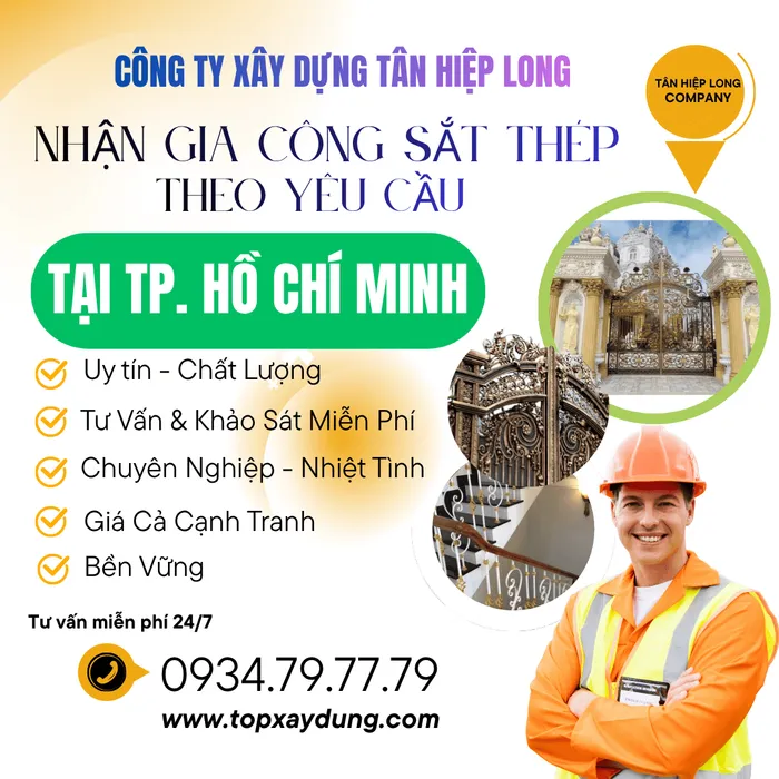 Chuyên làm Sắt Thép từ A-Z tại nhà trọn gói Tại Tp Hồ Chí Minh