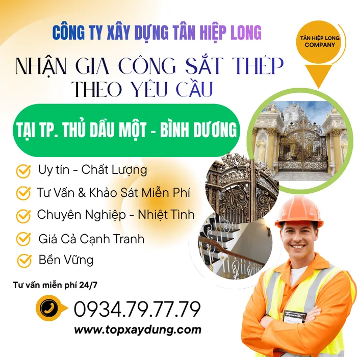 Chuyên làm Sắt Thép từ A-Z tại nhà trọn gói Tại Tp Thủ Dầu Một