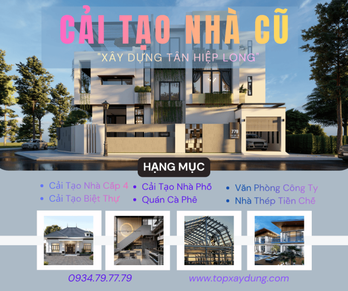 Dịch vụ Sửa Nhà/ Kho Xưởng Trọn Gói Giá Rẻ I Xây Dựng Tân Hiệp Long