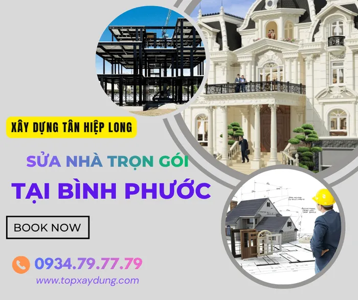 Dịch vụ Sửa Nhà/ Kho Xưởng Trọn Gói tại Bình Phước Giá Rẻ 