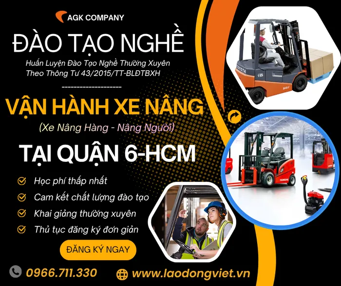 Học Lái Xe Nâng Tại Quận 6 – Đào Tạo Cấp Chứng Chỉ Nghề Vận Hành Xe Nâng