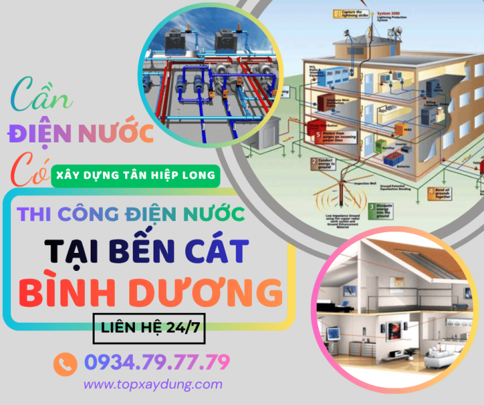 Thi Công Điện Nước Trọn Gói Tại Bến Cát - Bình Dương Uy Tín Giá Rẻ 