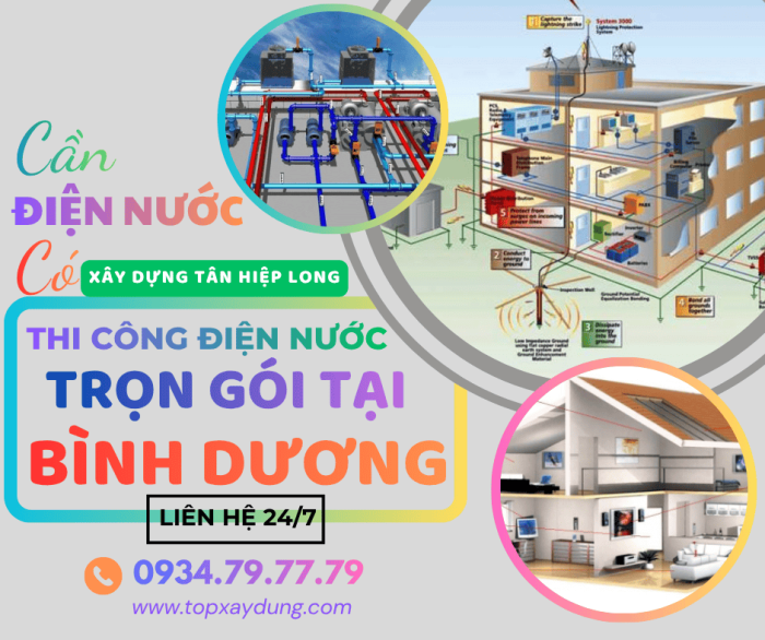 Thi Công Điện Nước Trọn Gói Tại Bình Dương Uy Tín Giá Rẻ 