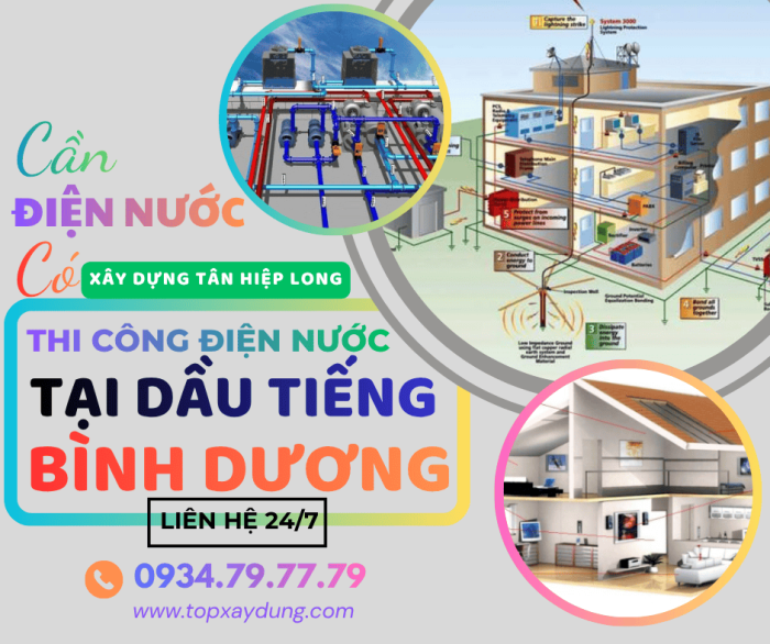 Thi Công Điện Nước Trọn Gói Tại Dầu Tiếng Uy Tín Giá Rẻ 