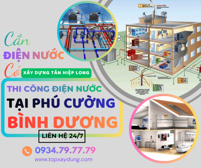 Thi Công Điện Nước Trọn Gói Tại Phú Cường - Bình Dương Uy Tín Giá Rẻ 
