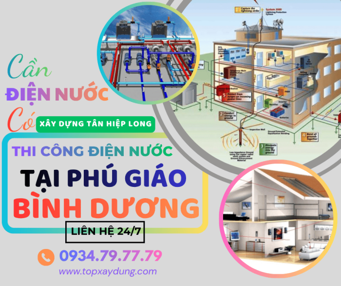Thi Công Điện Nước Trọn Gói Tại Phú Giáo Uy Tín Giá Rẻ 