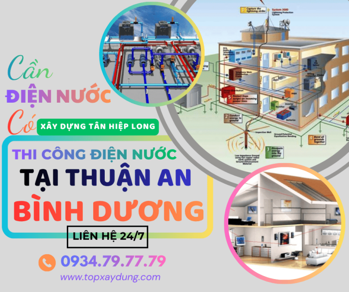 Thi Công Điện Nước Trọn Gói Tại Thuận An - Bình Dương Uy Tín Giá Rẻ 