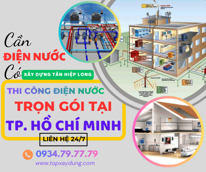 Thi Công Điện Nước Trọn Gói Tại Tp Hồ Chí Minh Uy Tín Giá Rẻ 