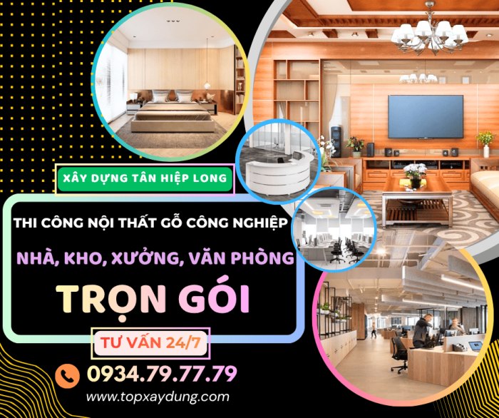 Thi Công Nội Thất Gỗ Công Nghiệp - MDF Giá Xưởng Trọn Gói I Xây Dựng Tân Hiệp Long