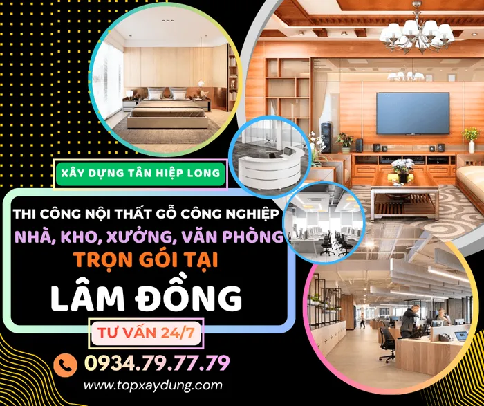Thi Công Nội Thất Gỗ Công Nghiệp - MDF Giá Xưởng tại Lâm Đồng Trọn Gói
