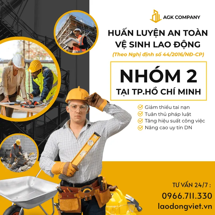 Huấn Luyện An Toàn Lao Động Nhóm 2 tại TpHồ Chí Minh