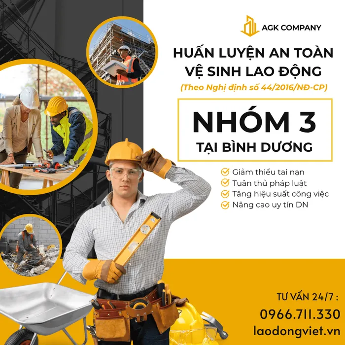 Huấn Luyện An Toàn Lao Động Nhóm 3 tại Bình Dương