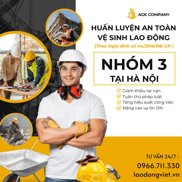 Huấn Luyện An Toàn Lao Động Nhóm 3 tại Hà Nội