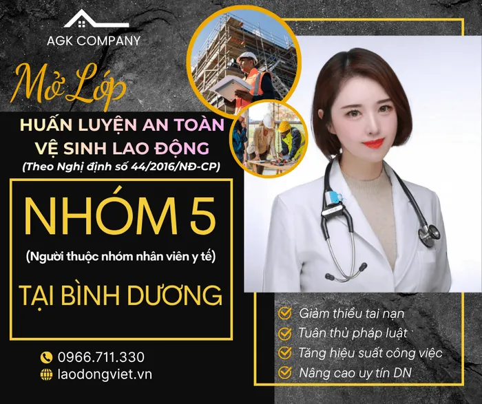 Huấn Luyện An Toàn Lao Động Nhóm 5 ở Bình Dương