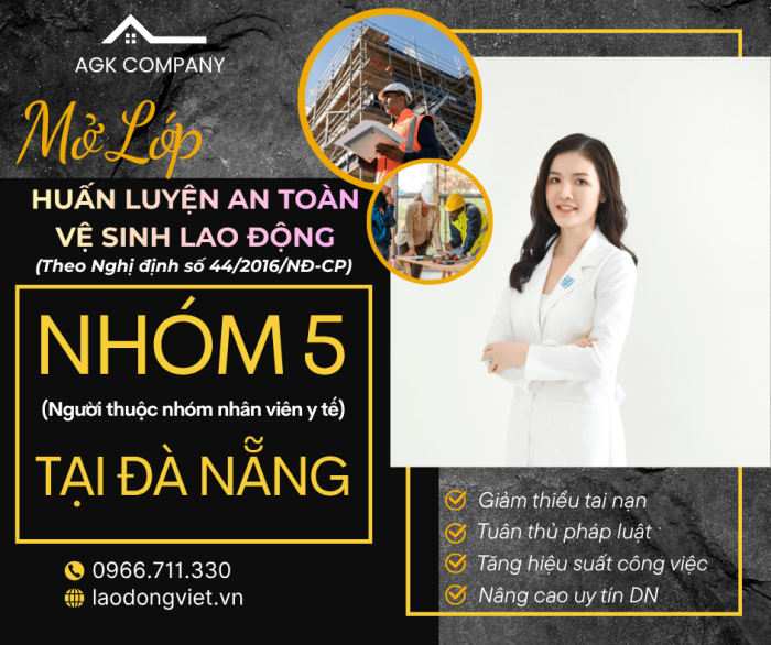 Huấn Luyện An Toàn Lao Động Nhóm 5 ở Đà Nẵng