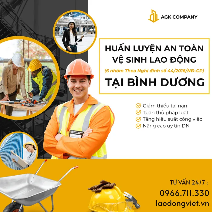 Công Ty An Toàn Lao Động Bình Dương – Dẫn Đầu Huấn Luyện 6 Nhóm Theo Nghị Định 44