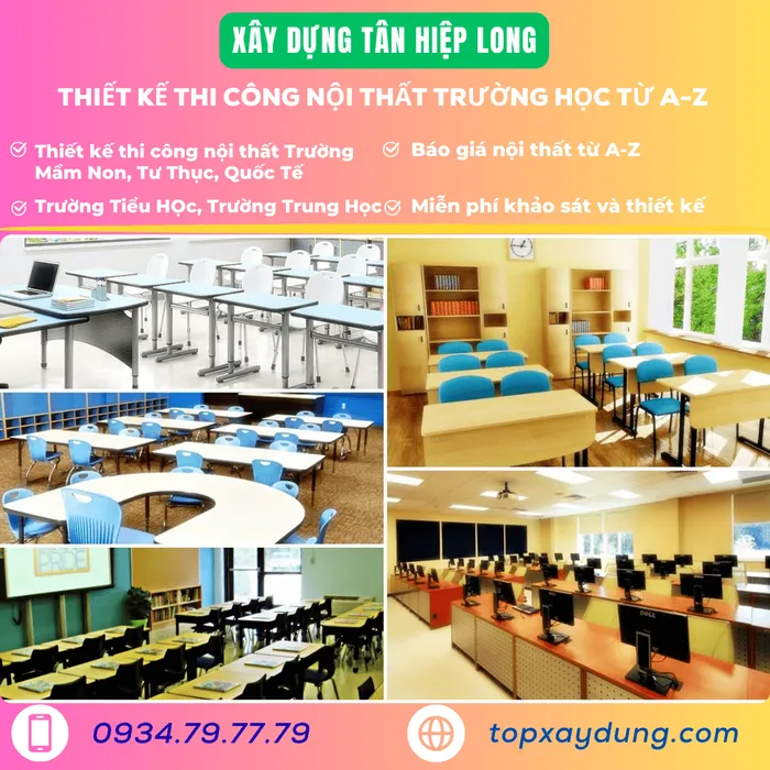 Cung cấp thiết bị nội thất gỗ trường mầm non tại Bình Phước