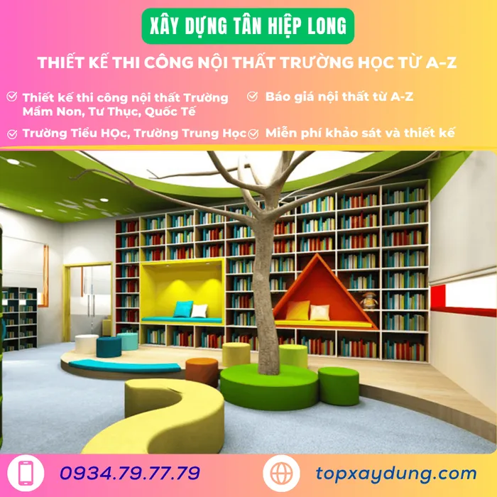 Thiết Kế Thi Công Nội Thất Trường Mầm Non Trọn gói từ A-Z