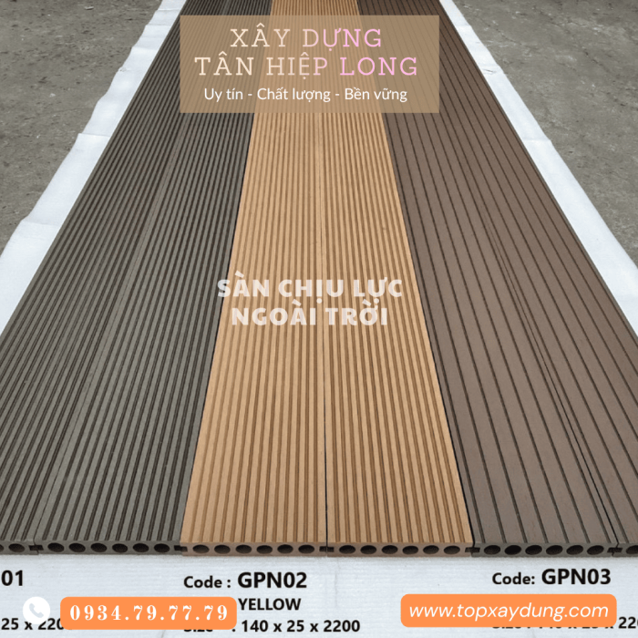 Thi công sàn nhựa PVC chịu lực trong nhà & ngoài trời Vĩnh Long