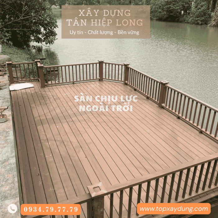 Thi công sàn nhựa PVC chịu lực trong nhà & ngoài trời Bến Tre