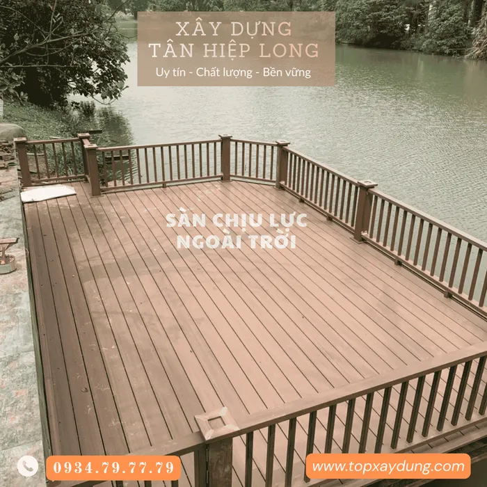 Thi công sàn nhựa PVC chịu lực trong nhà & ngoài trời Bến Tre