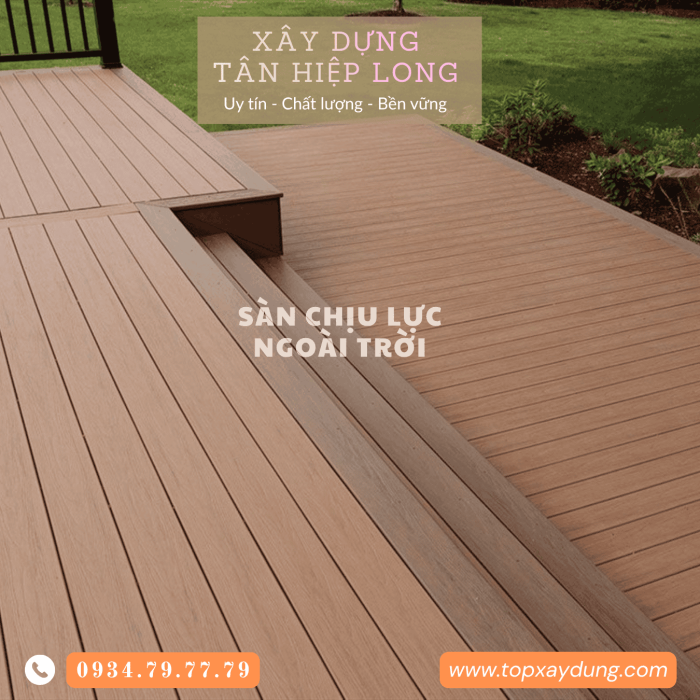 Thi công sàn nhựa PVC chịu lực trong nhà & ngoài trời Cà Mau