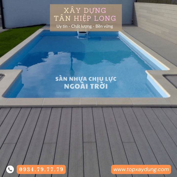 Thi công sàn nhựa PVC chịu lực trong nhà & ngoài trời Bình Thuận