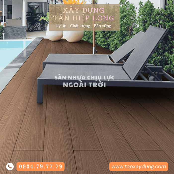 Thi công sàn nhựa PVC chịu lực trong nhà & ngoài trời tại Đồng Nai