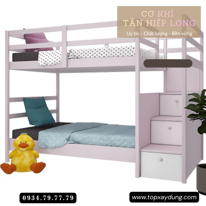 Chuyên Làm Giường 2 Tầng Sắt Hộp Cao Cấp Giá Rẻ tại Bình Dương