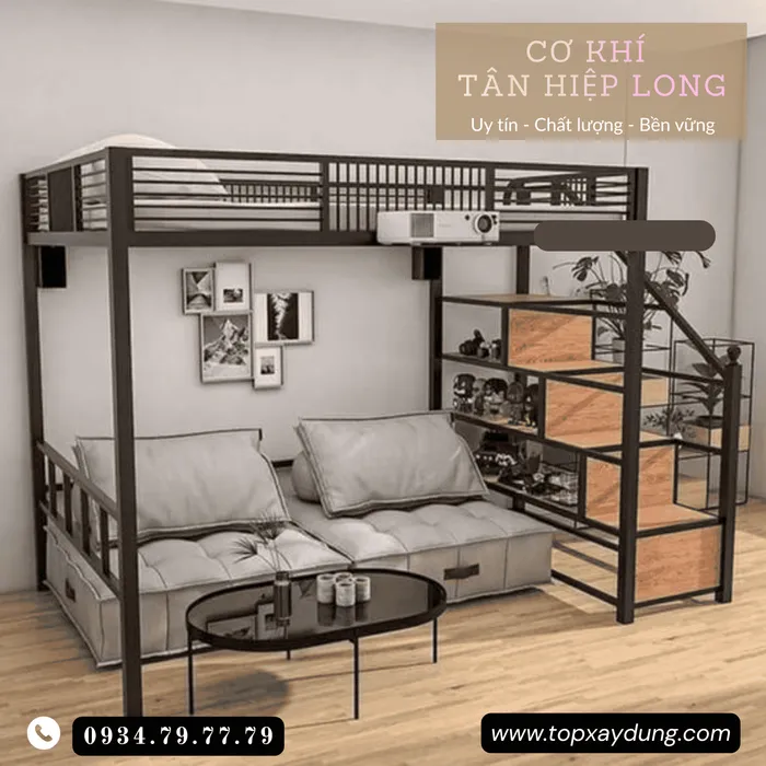 Chuyên Làm Giường Tầng Sắt Hộp Cao Cấp Giá Rẻ Theo Yêu Cầu