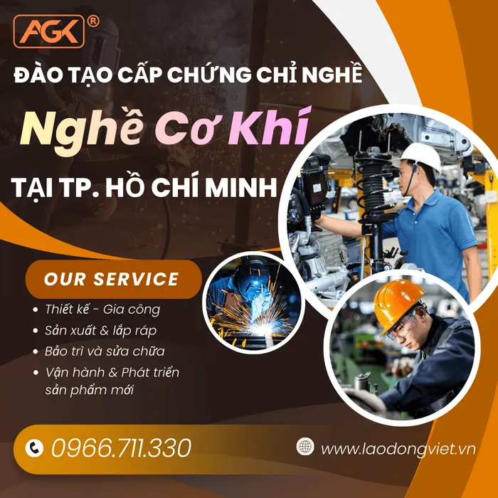 Đào tạo & Cấp chứng chỉ nghề cơ khí tại TpHCM