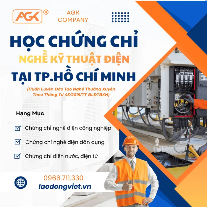 Đào tạo & Cấp Chứng chỉ nghề điện tại TpHCM