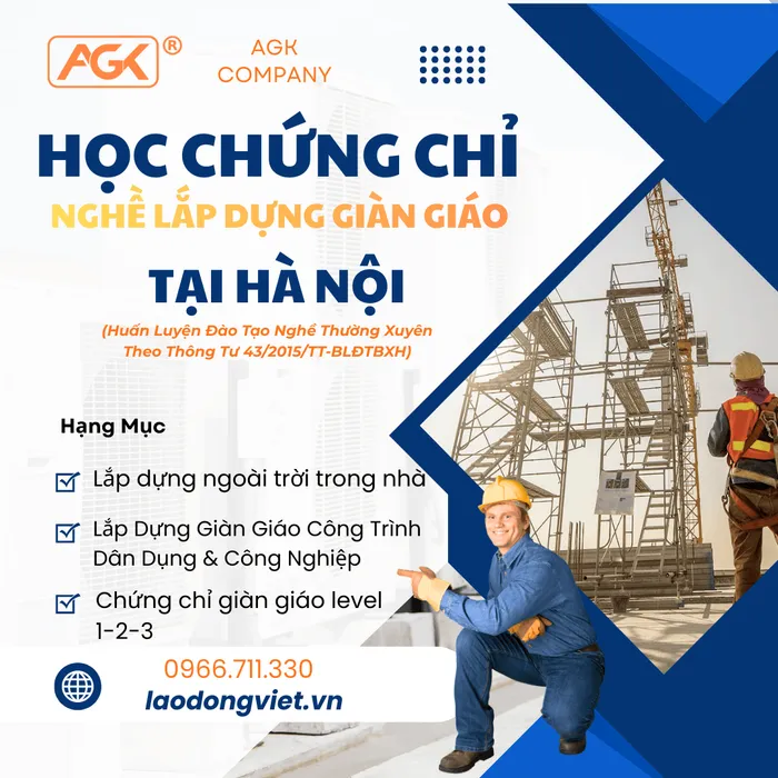 Đào tạo & Cấp Chứng lắp dựng giàn giáo tại Hà Nội