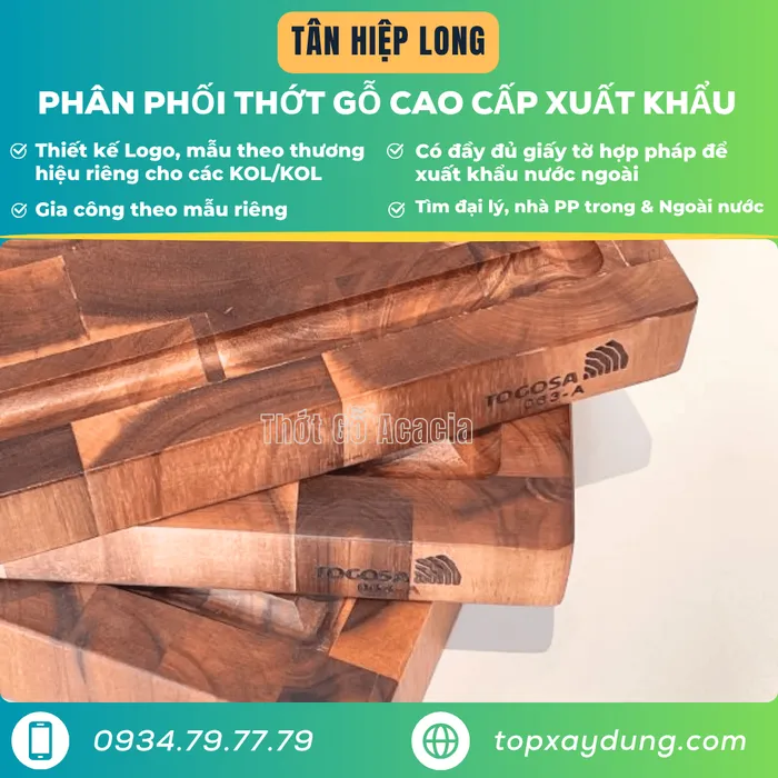 Xưởng Sản Xuất Gia Công Thớt Gỗ Cao Cấp ở Phú Giáo