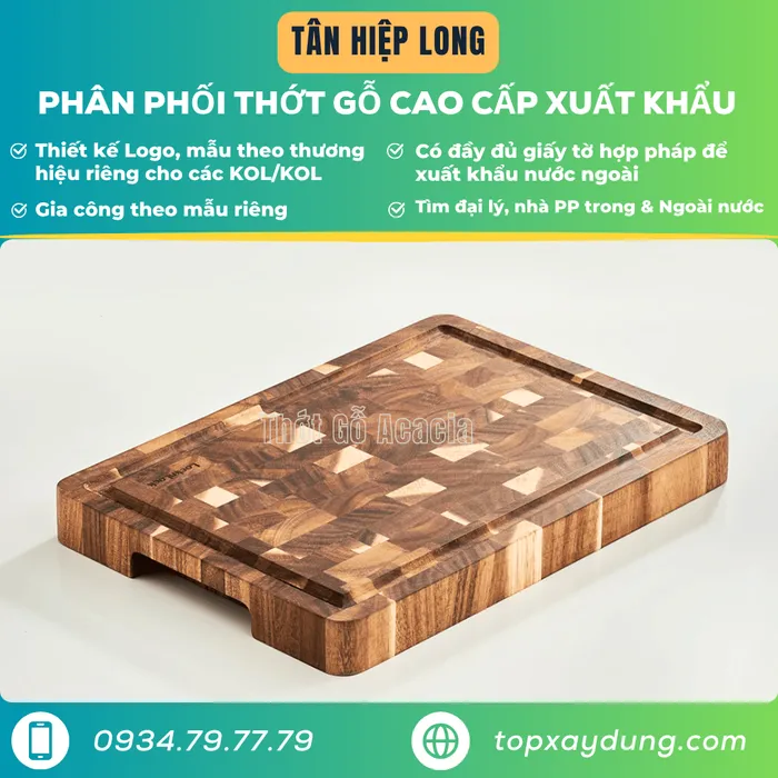 Xưởng Gia Công Thớt Gỗ Cho Đơn Hàng Xuất Khẩu 