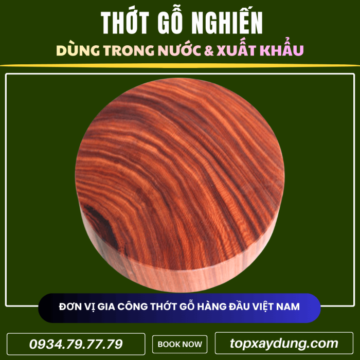 Gia công Thớt Gỗ Nghiến đạt chuẩn xuất khẩu Giá Xưởng