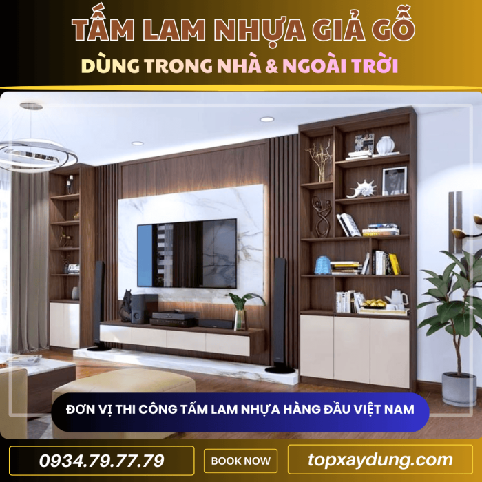 Báo Giá Thi Công Tấm Ốp Nhựa Lam Sóng Giả Gỗ ở Bình Dương