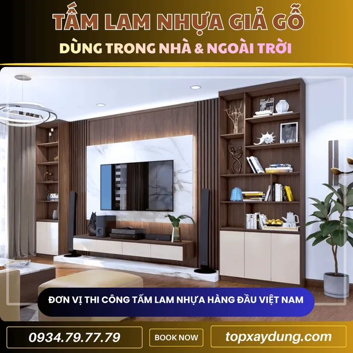 Báo Giá Thi Công Tấm Ốp Nhựa Lam Sóng Giả Gỗ ở Bình Dương