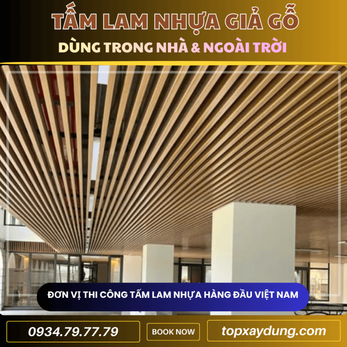 Báo Giá Thi Công Tấm Ốp Nhựa Lam Sóng Giả Gỗ ở Đồng Nai