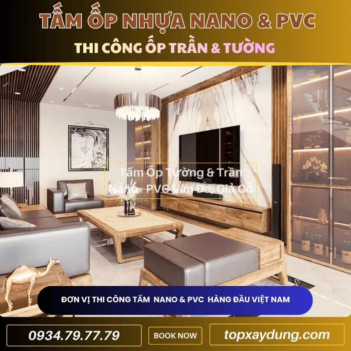 Decor & Thi công ốp Trần, Tường Tấm Nhựa PVC NANO Phú Nhuận
