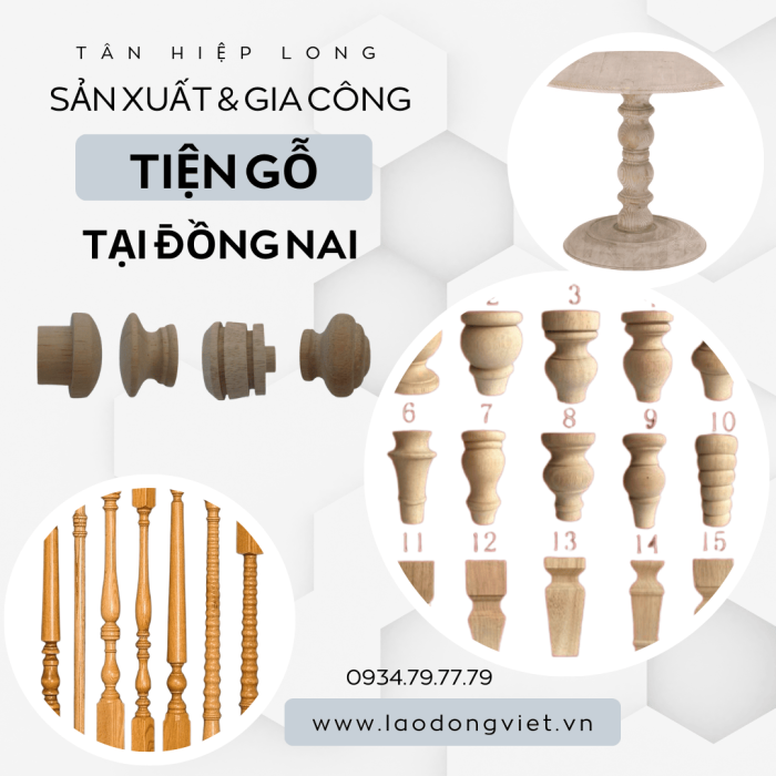 Xưởng Sản Xuất Gia Công & Tiện Gỗ Tại Đồng Nai Theo Yêu Cầu